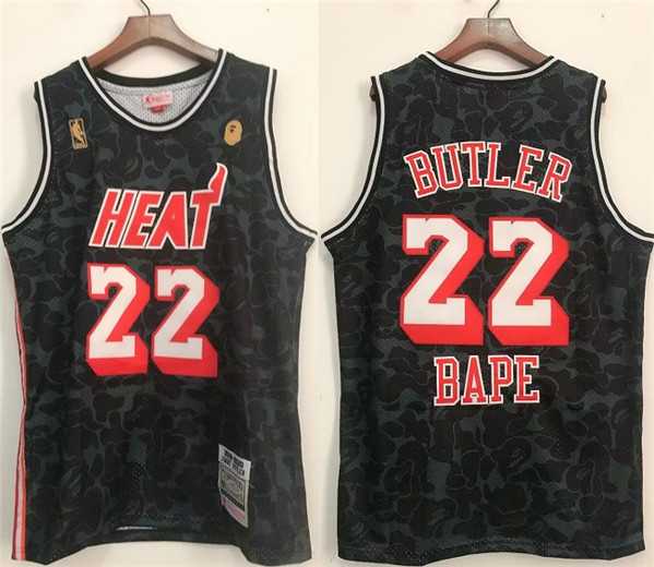Men%27s Miami Heat #22 Jimmy Butler Black Stitched Jersey->utah jazz->NBA Jersey